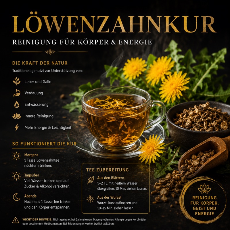 Die Kraft der Löwenzahnkur – Reinigung für Körper und Energie