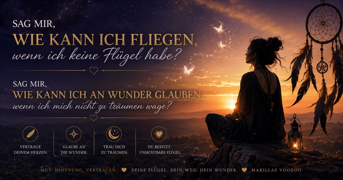 Wie kann ich fliegen, wenn ich keine Flügel habe?