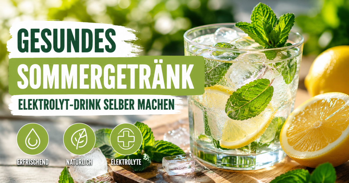 Gesundes Sommergetränk für heiße Tage: Das perfekte Elektrolyt-Getränk selbst machen