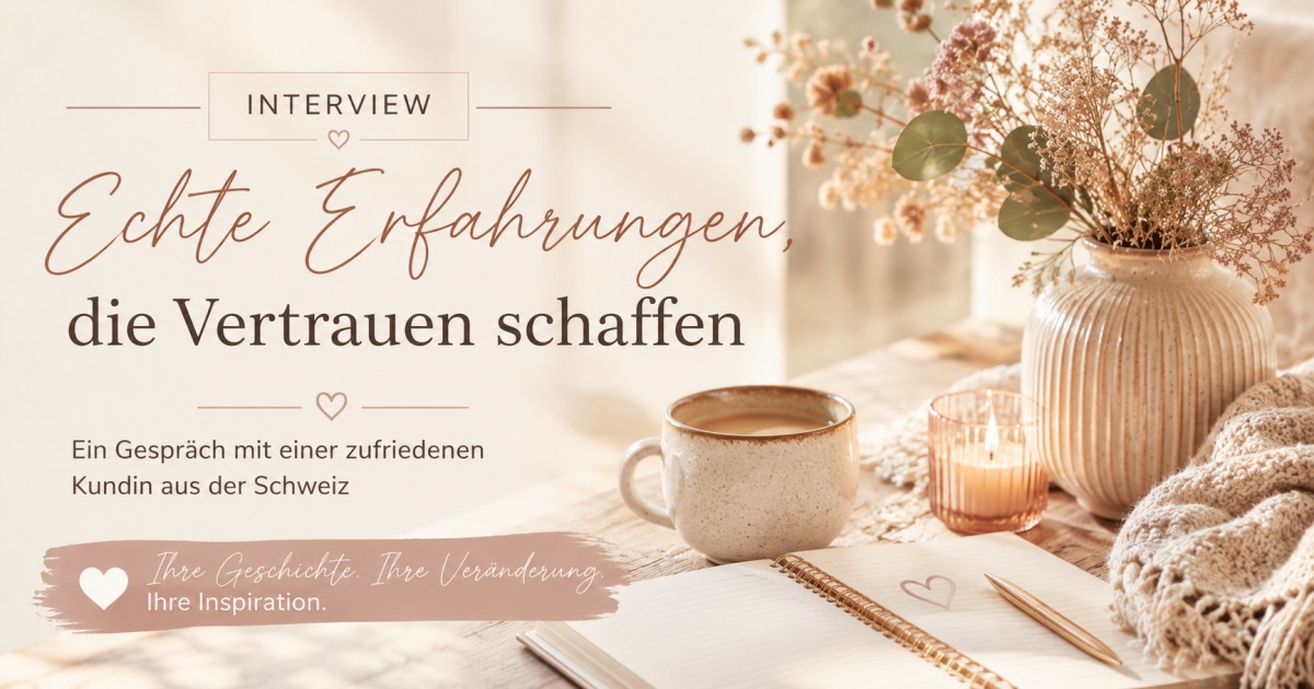 Vertrauen entsteht durch echte Erfahrungen – Die Geschichte einer Kundin aus der Schweiz