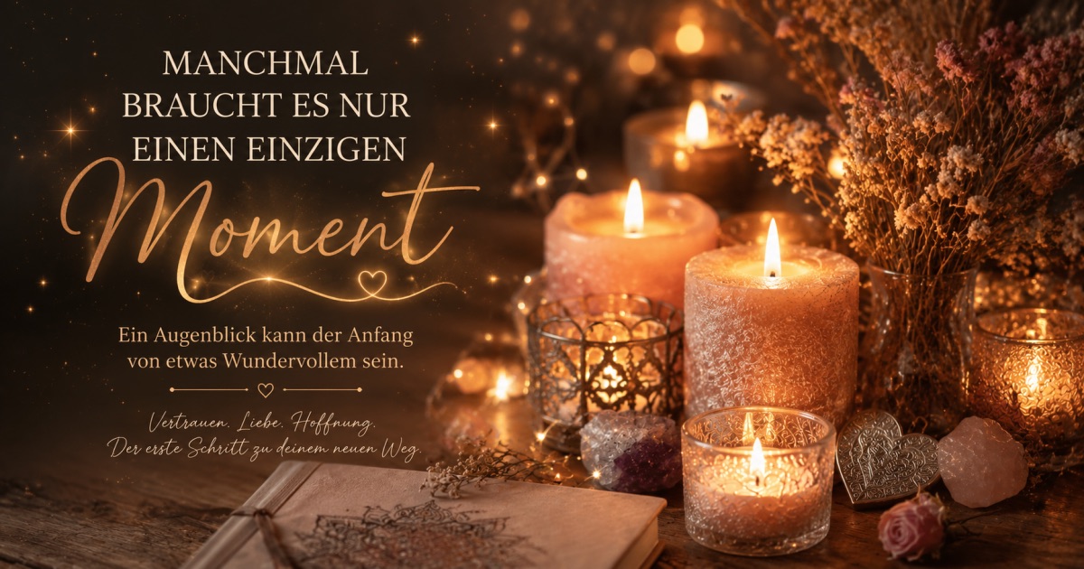 Manchmal braucht es nur einen einzigen Moment