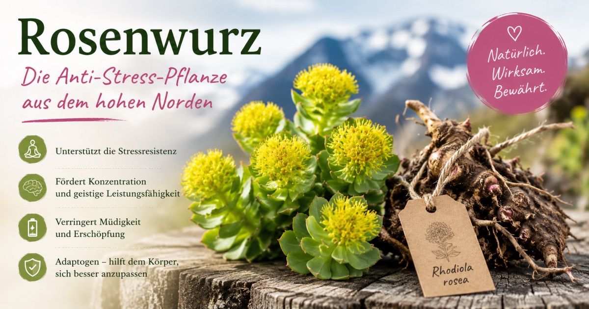 Rosenwurz – Die Anti-Stress-Pflanze aus dem hohen Norden