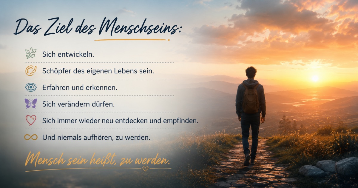 Das Ziel, Mensch zu sein