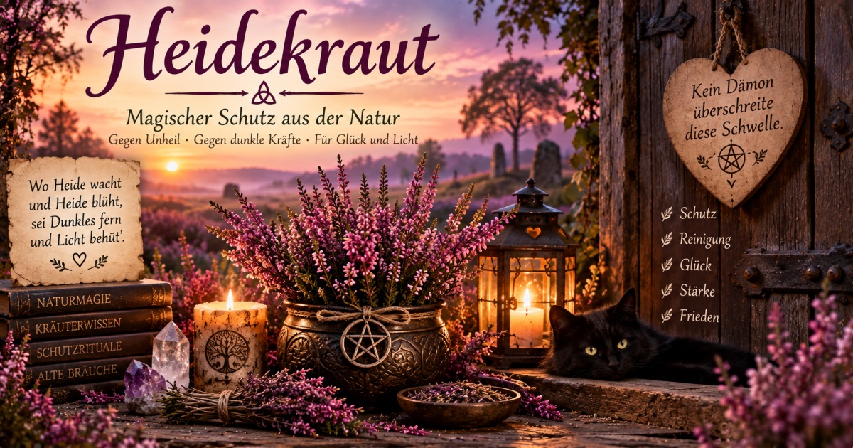 🌿 Heidekraut – magische Schutzpflanze gegen dunkle Kräfte und Unheil