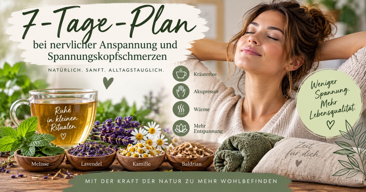 🌿 7-Tage-Plan bei nervlicher Anspannung und Spannungskopfschmerzen