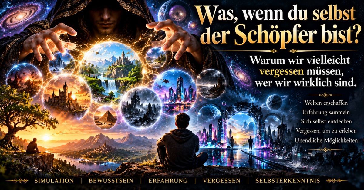 Was, wenn du selbst der Schöpfer bist? Warum wir vielleicht vergessen müssen, wer wir wirklich sind