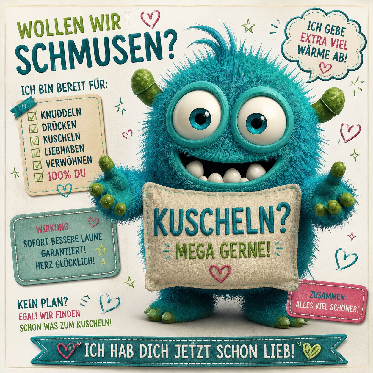 Komm wir schmusen