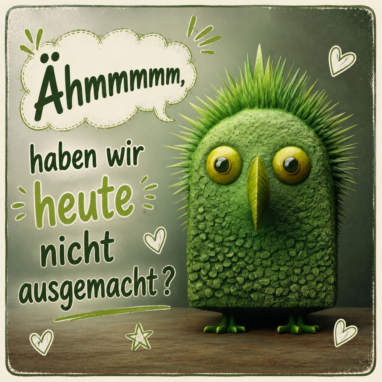 Heute nichts ausgemacht
