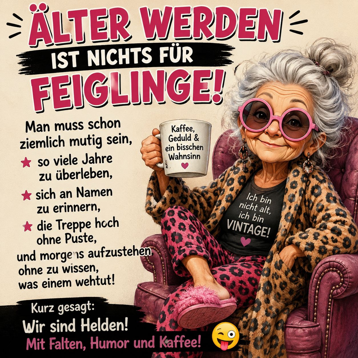 Älter werden nichts für Feiglinge