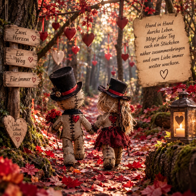 ❤️ Hand in Hand durch den Herzwald „Möge jeder gemeinsame Schritt eure Herzen ein Stück näher zusammenbringen und eure Liebe mit jedem Tag ein kleines bisschen stärker werden lassen.“ 🌹✨