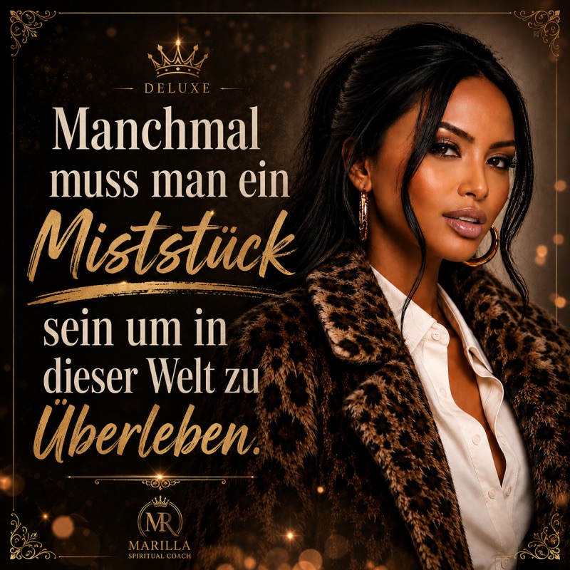 🖤 Manchmal muss man ein Miststück sein, um in dieser Welt zu überleben. 🖤