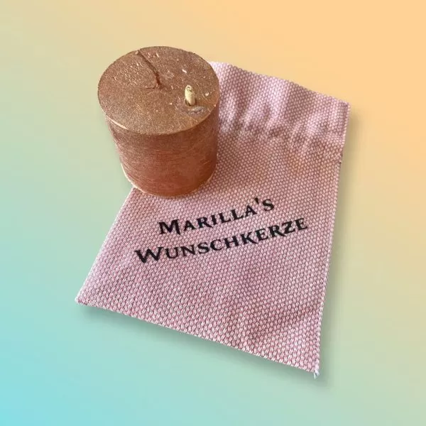 Magische Wunschkerze kupfer