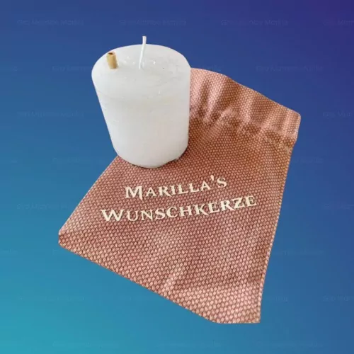 Magische Wunschkerze weiss