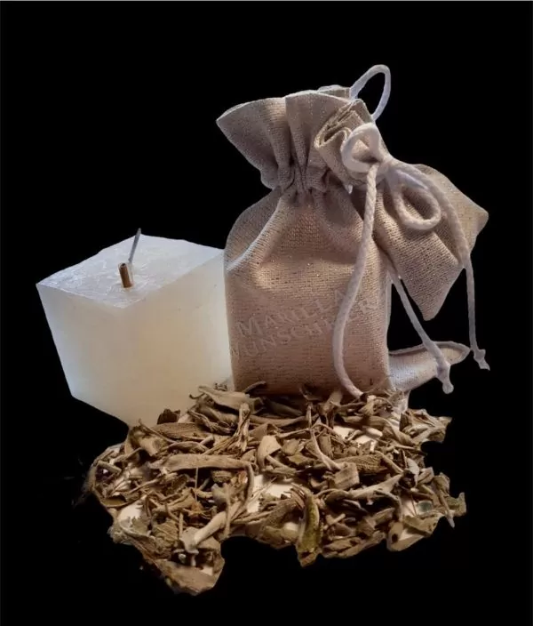 RÄUCHER Edition – eckige Wunschkerze Weiss